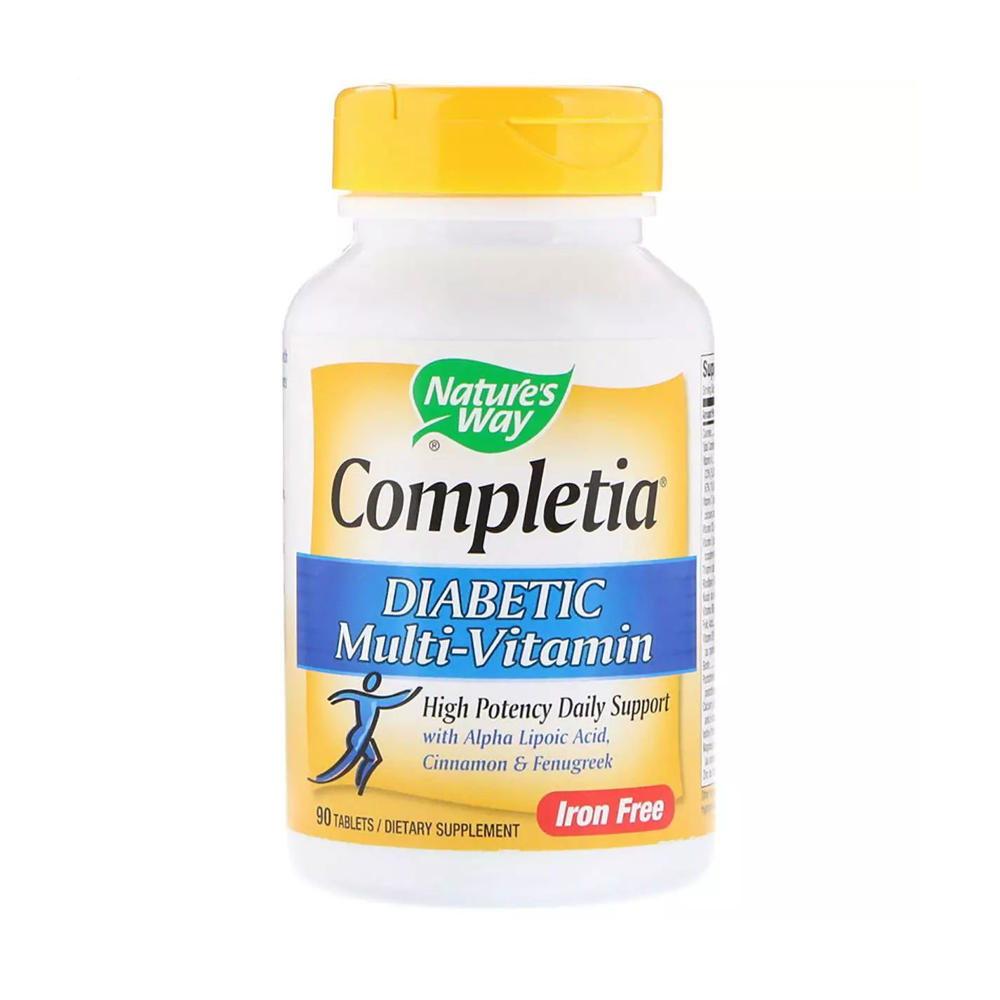 Мультивітаміни в таблетках Nature's Way Completia Diabetic Multi-Vitamin для діабетиків, 90 таблеток